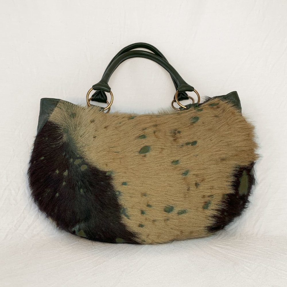 Barresa Cowhide Tote Bag - Handmade